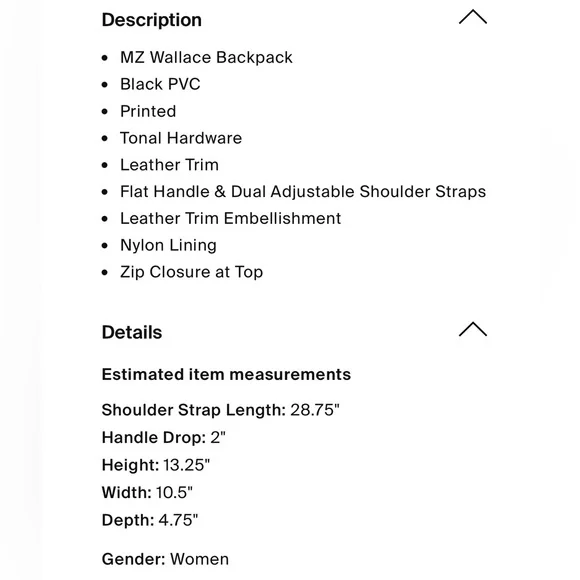 MZ Wallace Black Patent Leather Lacquer Backpack - Picture 7 of 15